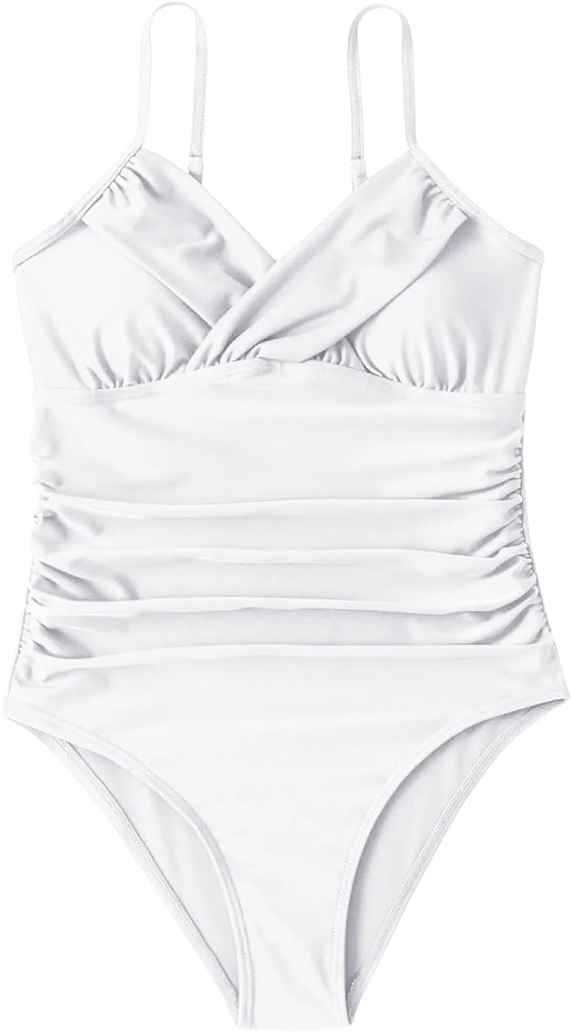 Womens One Piece Swimsuits Sleeveless Tummy Control Thong Bathing Suit Fashion Full Coverage Slim Fit Holidays Swimwear