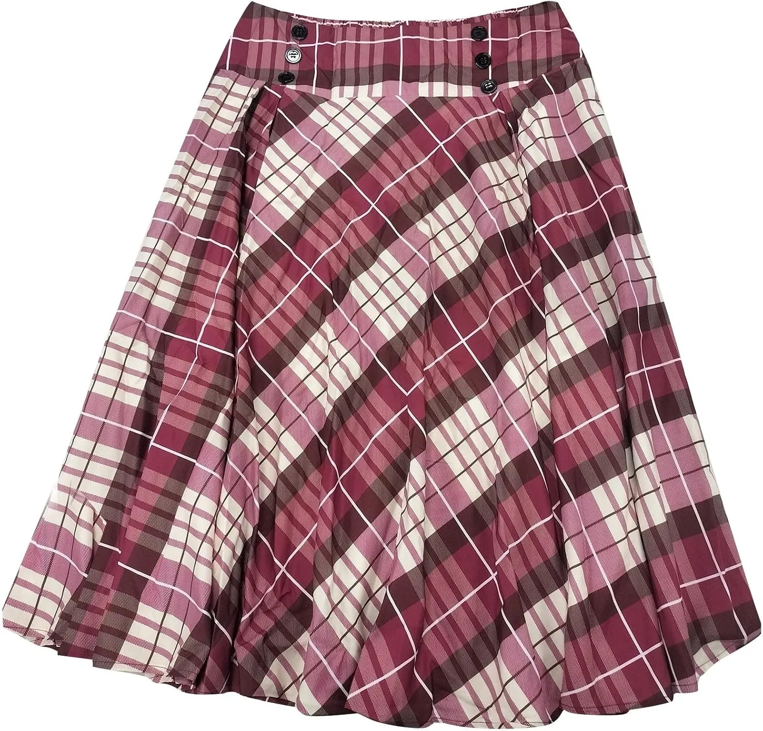 Women's Plaid Pleated High Waist A Line School Uniform Mini Skirts Girls High Waisted Skater Tennis A-line Mini Skirt