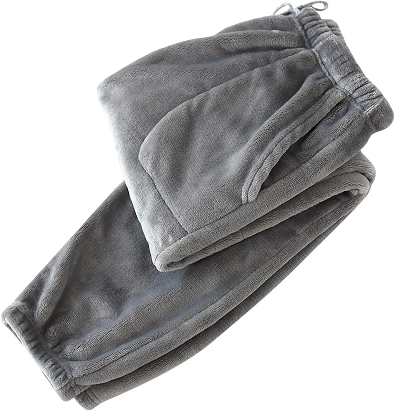 Womens Plush Pajama Pants Cute Versatile Fleece Elastic Waist Straight Bottoms Loose Lounge Pants Comfy Loungewear