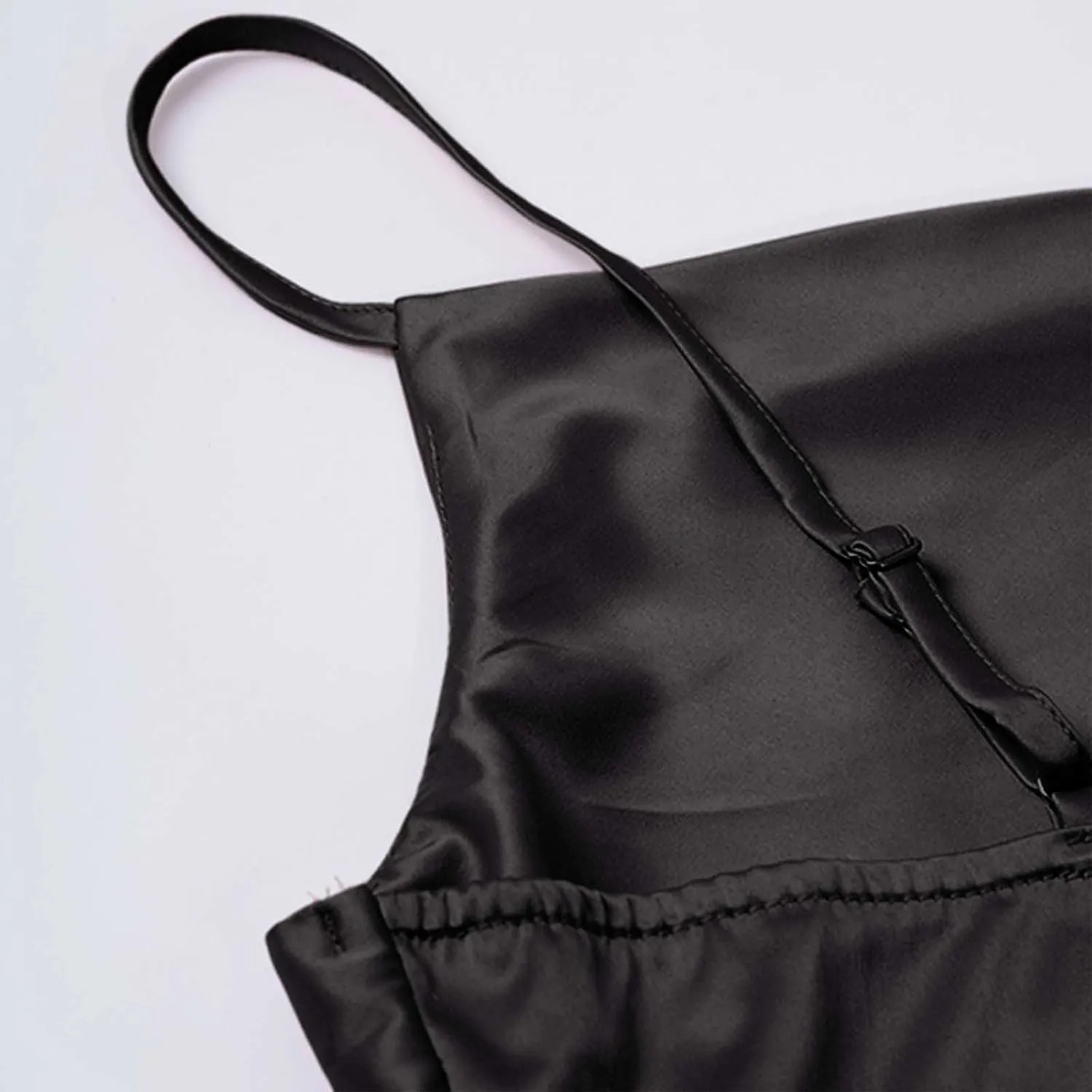 Women's Satin Silk Slip Dress Cowl Neck Backless Ruched Bodycon Dress Summer Sexy Casual Club Formal Long Midi Dresses