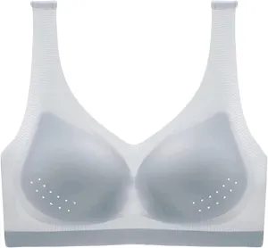 Womens Seamless Bra Summer Lightweight No Underwire Mastectomy Bra Mesh Breathable Bras Ultra Thin Ice Silk Bras
