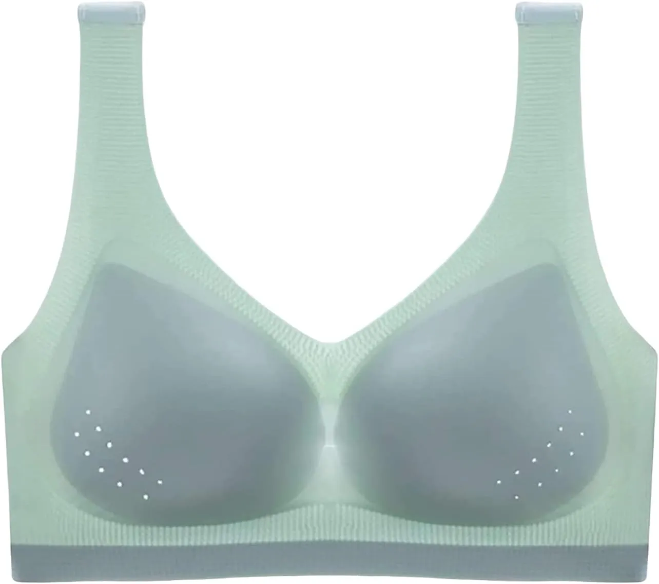 Womens Seamless Bra Summer Lightweight No Underwire Mastectomy Bra Mesh Breathable Bras Ultra Thin Ice Silk Bras