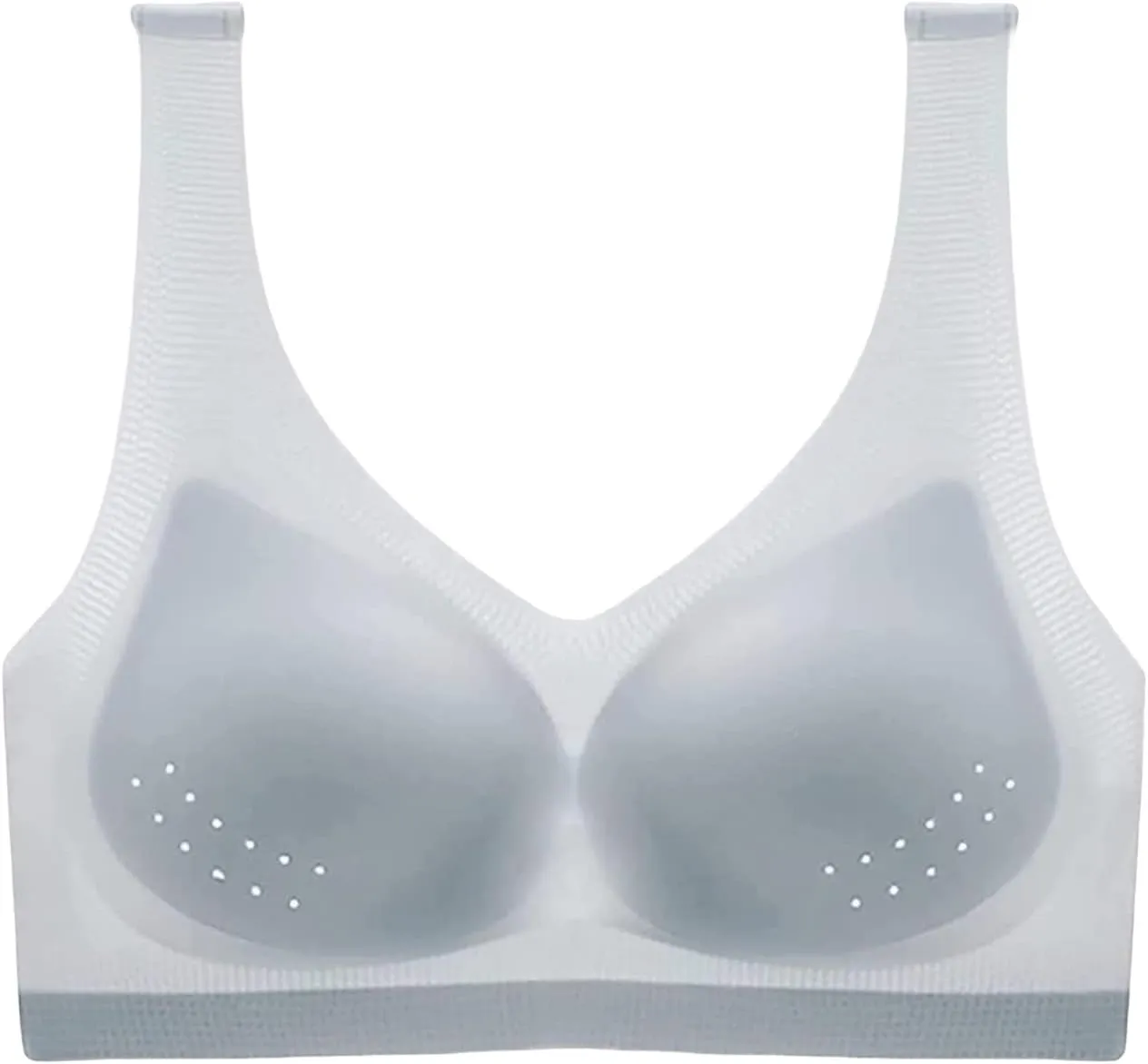 Womens Seamless Bra Summer Lightweight No Underwire Mastectomy Bra Mesh Breathable Bras Ultra Thin Ice Silk Bras