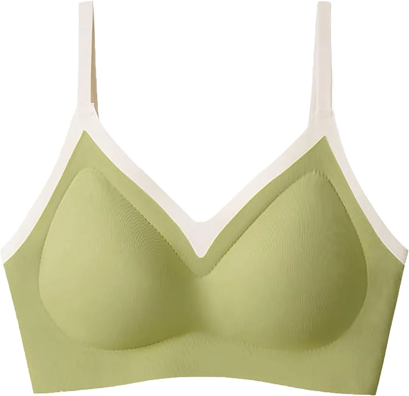 Women's Seamless Bras Color Block Push Up Lifting Comfort Bralettes Full Coverage Breathable Wireless Everyday Bra