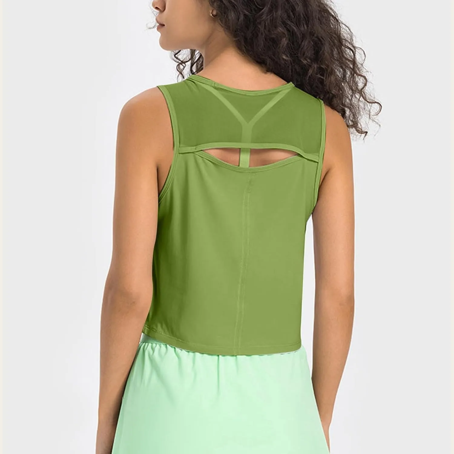 Women's Solid Color Light Breathable Ice Silk Smooth Yoga Jacket Hollow Back Loose Leisure Cold Weather Top Women