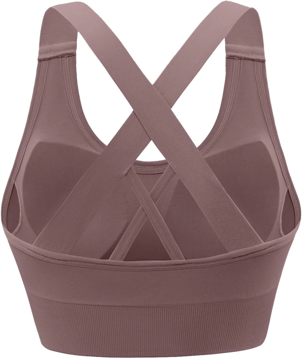 Women's Sports Bra Crisscross Back Comfort Support Lifting Bralette Full Coverage Running Athletic Workout Yoga Bra
