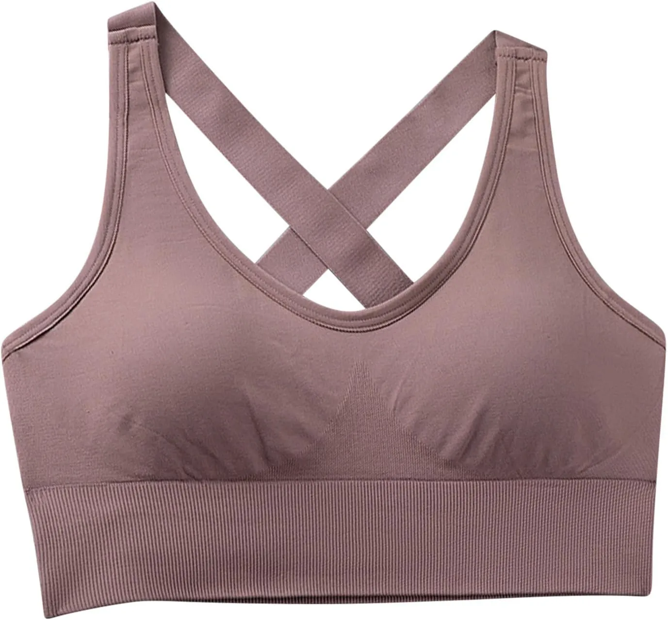 Women's Sports Bra Crisscross Back Comfort Support Lifting Bralette Full Coverage Running Athletic Workout Yoga Bra
