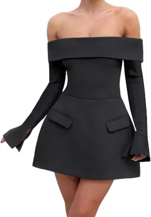 Women's Strapless Tube Mini Dress A Line Bodycon Short Dress Formal Elegant Evening Dresses