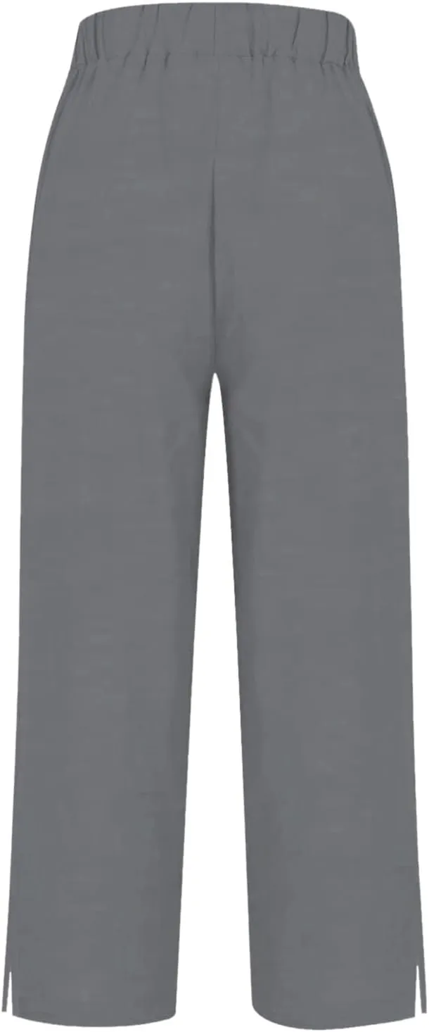Womens Summer Flowy Linen Pants Going Out Hawaiian Beach Active Athletic Sweatpants Trendy High Waist Casual Trousers