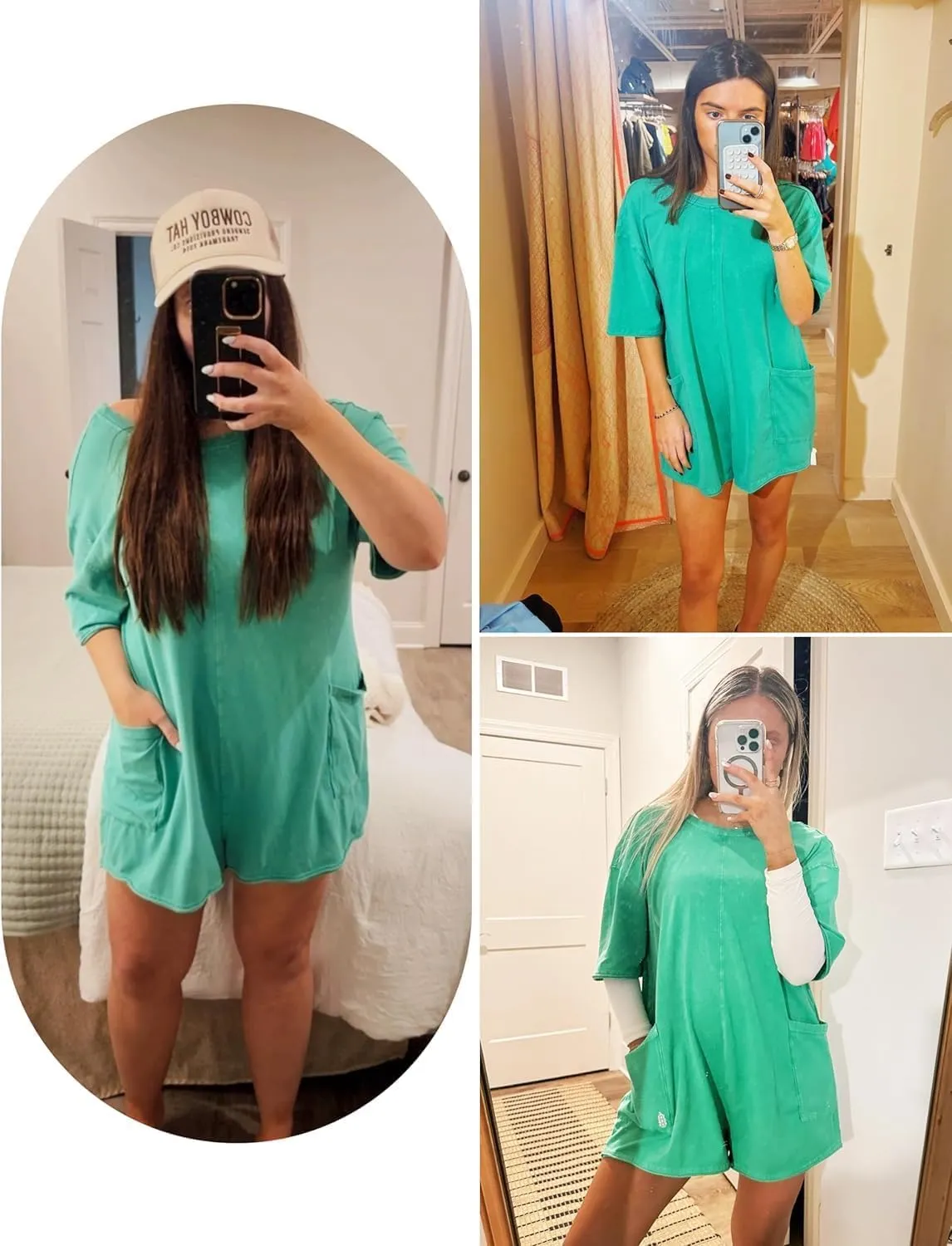 Women's Tee Rompers One Piece Short Sleeve Casual Athletic Overalls Workout Hot Shot Jumpsuits