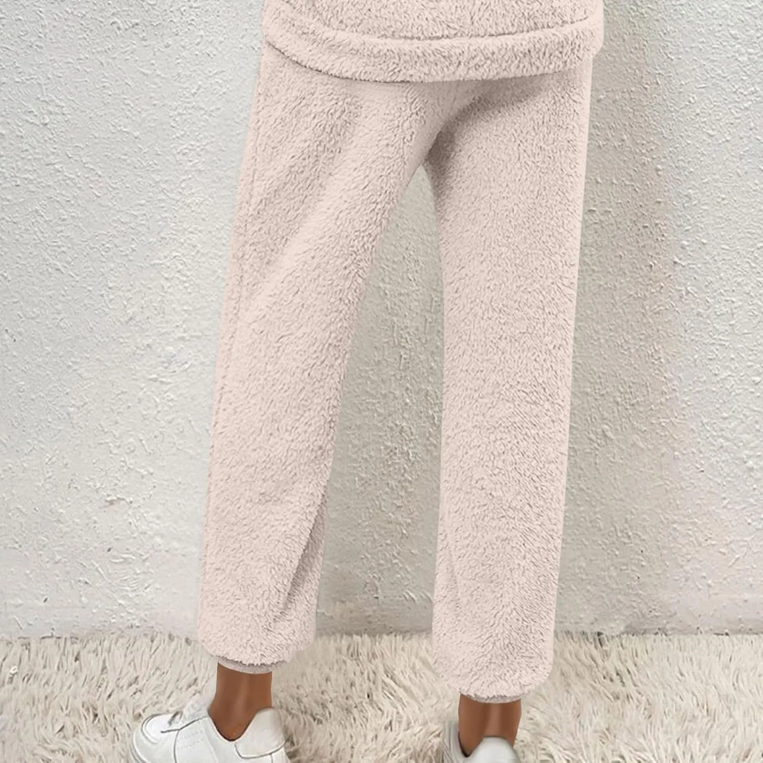 Womens Winter Cozy Lounge Pants Warm Soft Fleece Pajama Bottoms Sleepwear Sherpa Lined Athletic Active Sweatpants