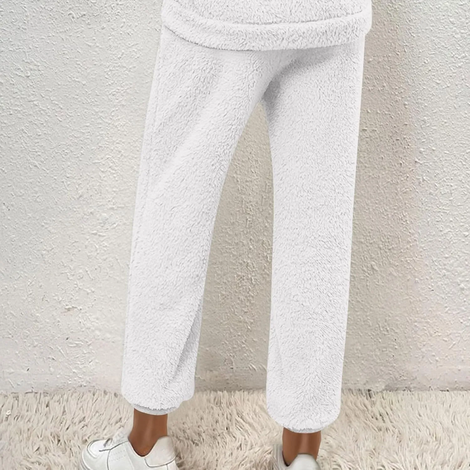 Womens Winter Cozy Lounge Pants Warm Soft Fleece Pajama Bottoms Sleepwear Sherpa Lined Athletic Active Sweatpants