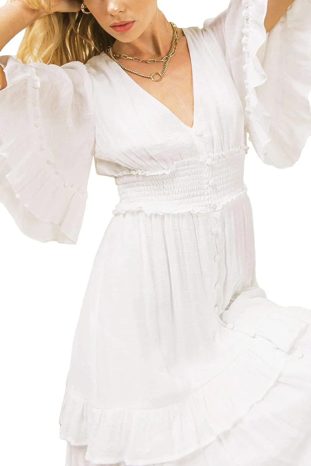 Women's Woven A-line Maxi Dress