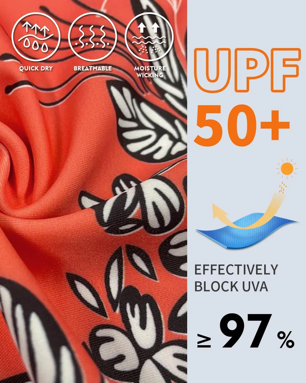 WOWENY Women Rash Guard Sleeveless Swim Shirts UPF 50 Sun Protection Swimsuit Tops Bathing Suit Top No Bottom